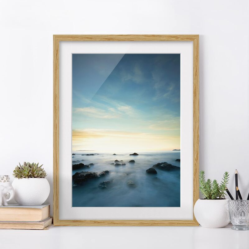 Póster enmarcado - Sunset Over The Ocean Dimensión LxA: 24cm x 18cm, Marco: Roble
Póster enmarcado - Sunset Over The Ocean Dimensión LxA: 24cm x 18cm, Marco: Roble