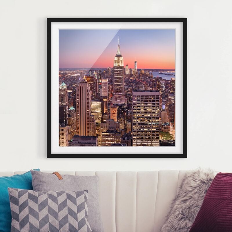 Póster enmarcado - Sunset Manhattan New York City Dimensión LxA: 50cm x 50cm, Marco: Negro
Póster enmarcado - Sunset Manhattan New York City Dimensión LxA: 50cm x 50cm, Marco: Negro