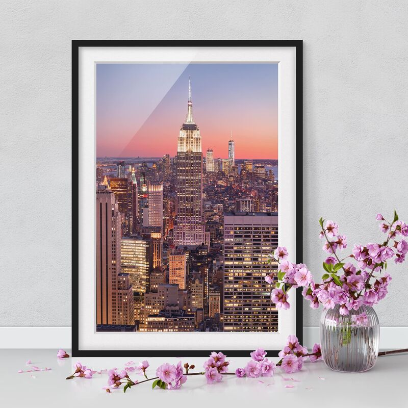 Póster enmarcado - Sunset Manhattan New York City Dimensión LxA: 40cm x 30cm, Marco: Negro
Póster enmarcado - Sunset Manhattan New York City Dimensión LxA: 40cm x 30cm, Marco: Negro