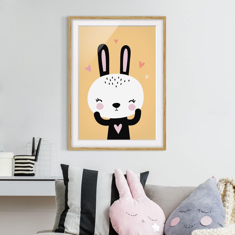 Póster enmarcado - The Happy Bunny Dimensión LxA: 70cm x 50cm, Marco: Roble
Póster enmarcado - The Happy Bunny Dimensión LxA: 70cm x 50cm, Marco: Roble