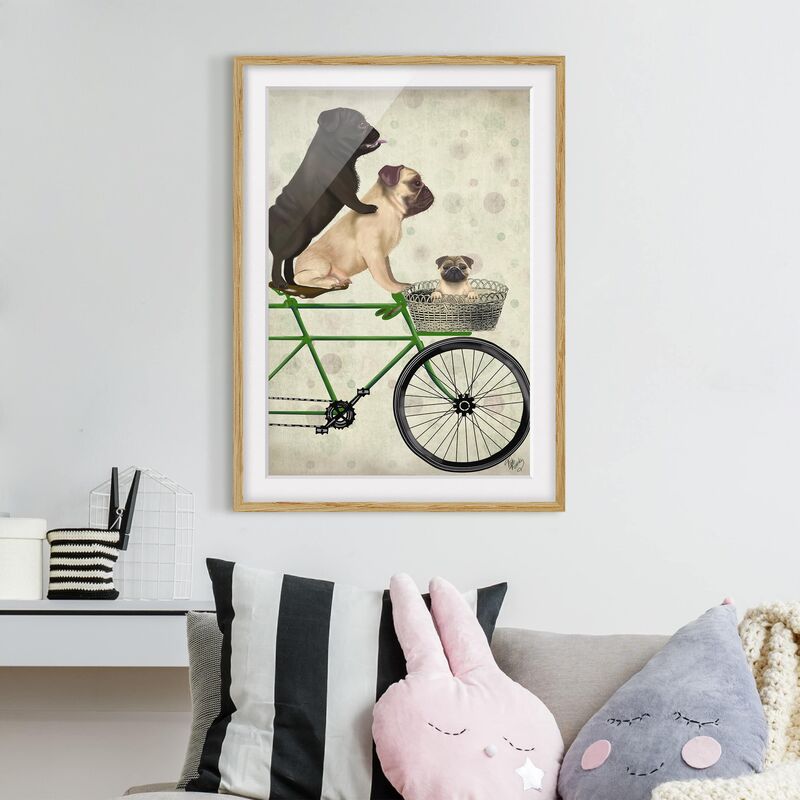 Póster enmarcado - Tour in bicicletta - Cuccioli di cane in bicicletta Dimensión LxA: 40cm x 30cm, Marco: Roble
Póster enmarcado - Tour in bicicletta - Cuccioli di cane in bicicletta Dimensión LxA: 40cm x 30cm, Marco: Roble