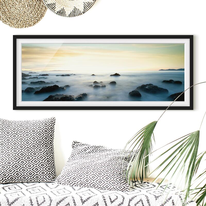 Póster enmarcado - Tramonto Sul Mare Dimensión LxA: 40cm x 100cm, Marco: Negro
Póster enmarcado - Tramonto Sul Mare Dimensión LxA: 40cm x 100cm, Marco: Negro