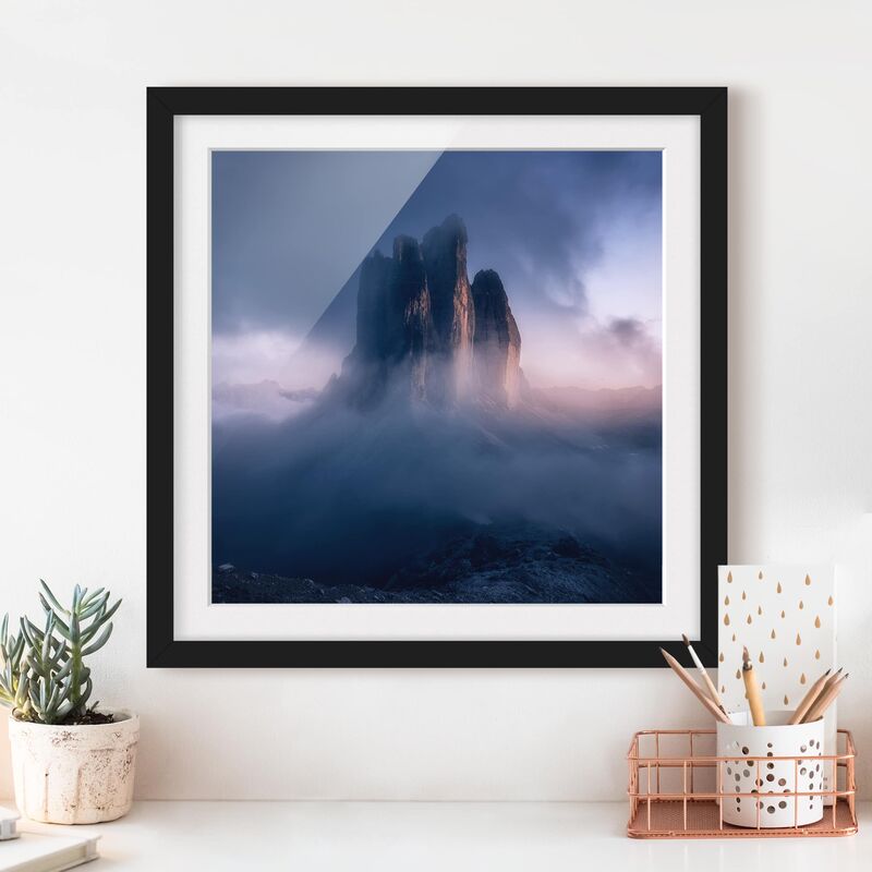 Póster enmarcado - Tre Cime in azzurro Dimensión LxA: 30cm x 30cm, Marco: Negro
Póster enmarcado - Tre Cime in azzurro Dimensión LxA: 30cm x 30cm, Marco: Negro