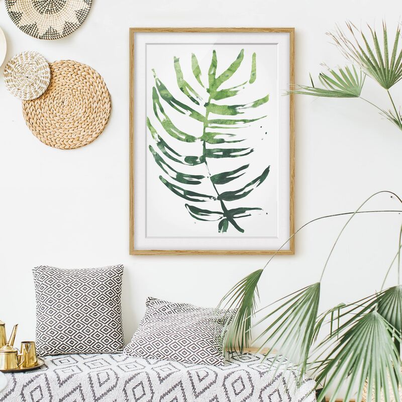 Póster enmarcado - Tropical Foglie Di Colore Dell'Acqua Che Io Dimensión LxA: 100cm x 70cm, Marco: Roble
Póster enmarcado - Tropical Foglie Di Colore Dell'Acqua Che Io Dimensión LxA: 100cm x 70cm, Marco: Roble