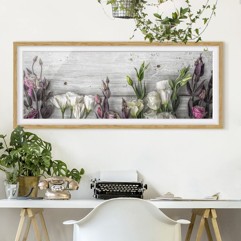 Póster enmarcado - Tulip Rose Shabby Effetto Legno Dimensión LxA: 30cm x 75cm, Marco: Roble
Póster enmarcado - Tulip Rose Shabby Effetto Legno Dimensión LxA: 30cm x 75cm, Marco: Roble