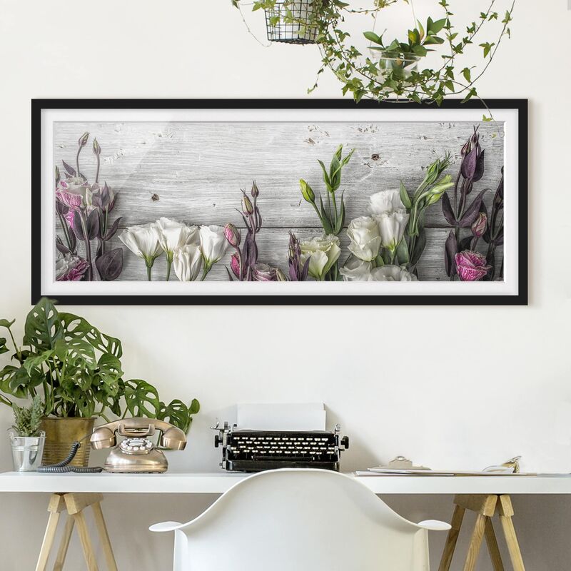 Póster enmarcado - Tulip Rose Shabby Effetto Legno Dimensión LxA: 50cm x 130cm, Marco: Negro
Póster enmarcado - Tulip Rose Shabby Effetto Legno Dimensión LxA: 50cm x 130cm, Marco: Negro