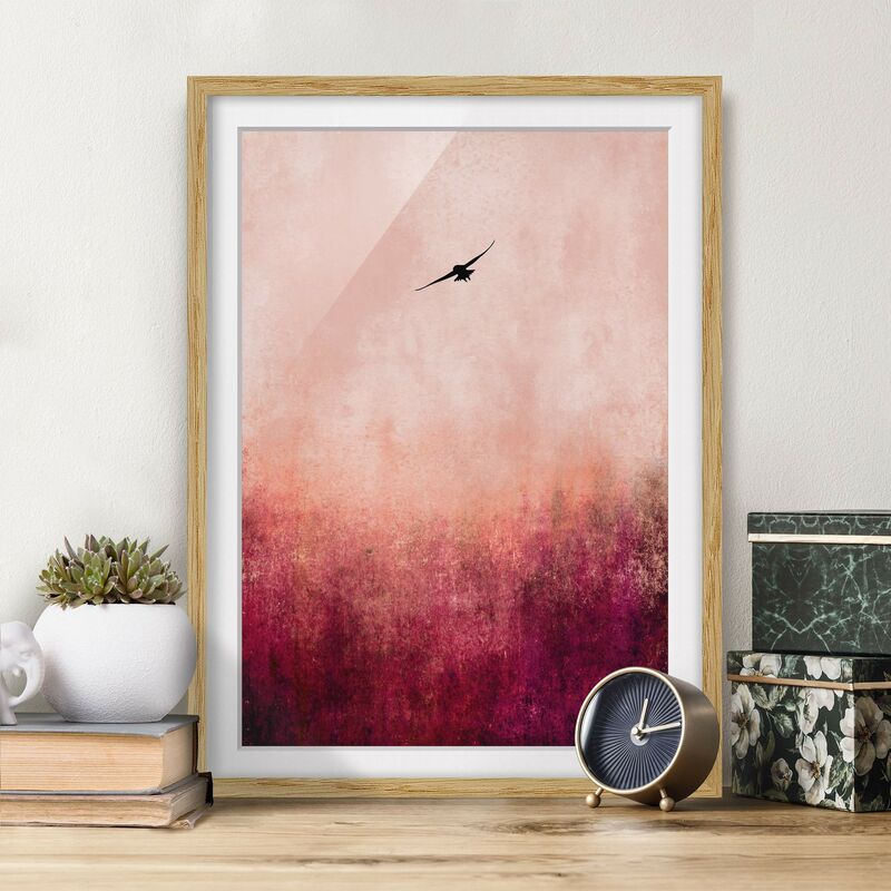 Póster enmarcado - Uccellino al tramonto Dimensión LxA: 100cm x 70cm, Marco: Roble
Póster enmarcado - Uccellino al tramonto Dimensión LxA: 100cm x 70cm, Marco: Roble