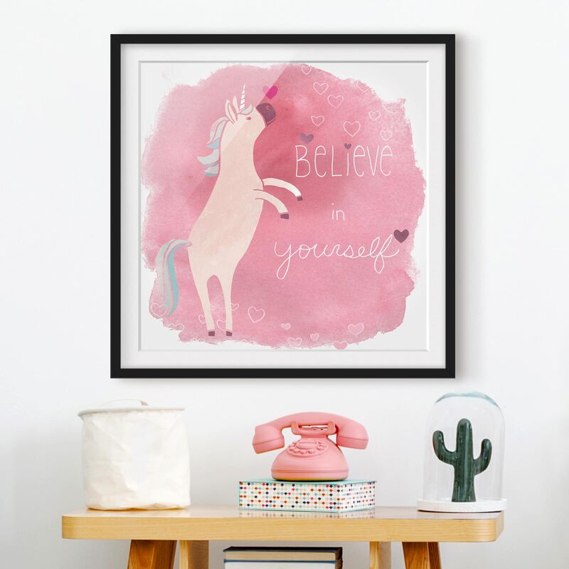 Póster enmarcado - Unicorn Troop - Believe Dimensión LxA: 50cm x 50cm, Marco: Negro
Póster enmarcado - Unicorn Troop - Believe Dimensión LxA: 50cm x 50cm, Marco: Negro