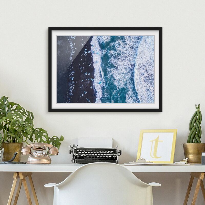 Póster enmarcado - Veduta aerea - Jökulsárlón in Islanda verticalmente Dimensión LxA: 30cm x 40cm, Marco: Negro
Póster enmarcado - Veduta aerea - Jökulsárlón in Islanda verticalmente Dimensión LxA: 30cm x 40cm, Marco: Negro