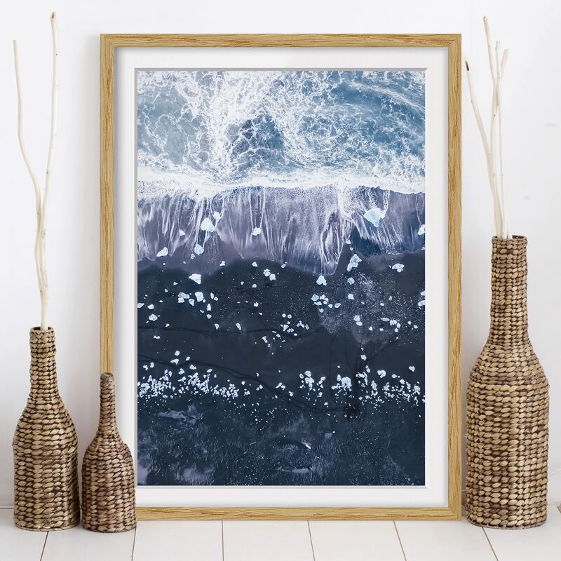 Póster enmarcado - Veduta aerea - Jökulsárlón in Islanda Dimensión LxA: 24cm x 18cm, Marco: Roble
Póster enmarcado - Veduta aerea - Jökulsárlón in Islanda Dimensión LxA: 24cm x 18cm, Marco: Roble