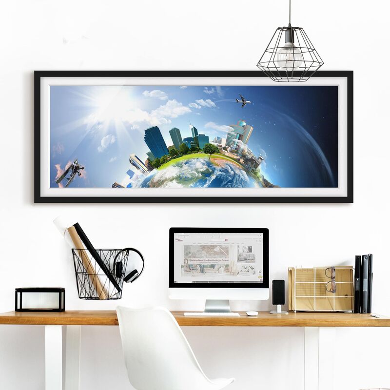 Póster enmarcado - Viaggio Intorno Al Mondo Dimensión LxA: 30cm x 75cm, Marco: Negro
Póster enmarcado - Viaggio Intorno Al Mondo Dimensión LxA: 30cm x 75cm, Marco: Negro