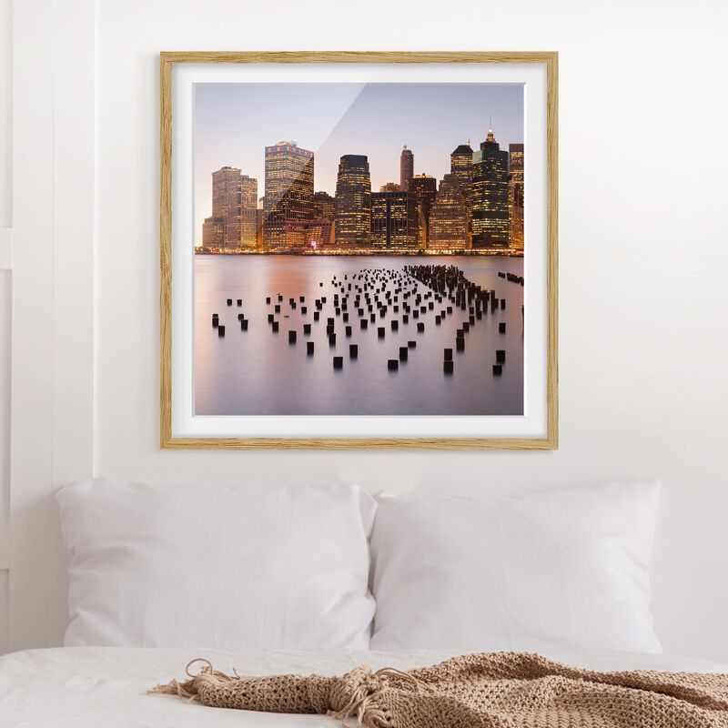 Póster enmarcado - View Of Manhattan Skyline Dimensión LxA: 30cm x 30cm, Marco: Roble
Póster enmarcado - View Of Manhattan Skyline Dimensión LxA: 30cm x 30cm, Marco: Roble