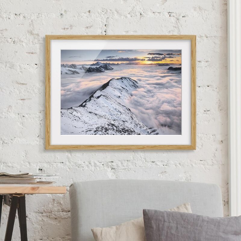 Póster enmarcado - View Of Clouds And Mountains Dimensión LxA: 70cm x 100cm, Marco: Roble
Póster enmarcado - View Of Clouds And Mountains Dimensión LxA: 70cm x 100cm, Marco: Roble