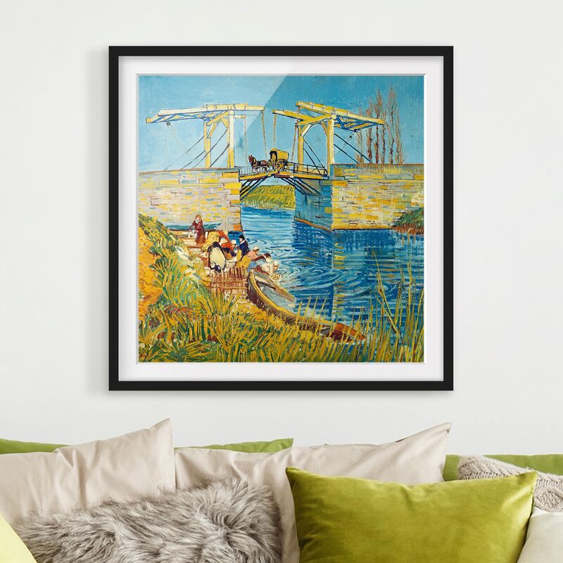 Póster enmarcado - Vincent Van Gogh - Drawbridge In Arles Dimensión LxA: 70cm x 70cm, Marco: Negro
Póster enmarcado - Vincent Van Gogh - Drawbridge In Arles Dimensión LxA: 70cm x 70cm, Marco: Negro