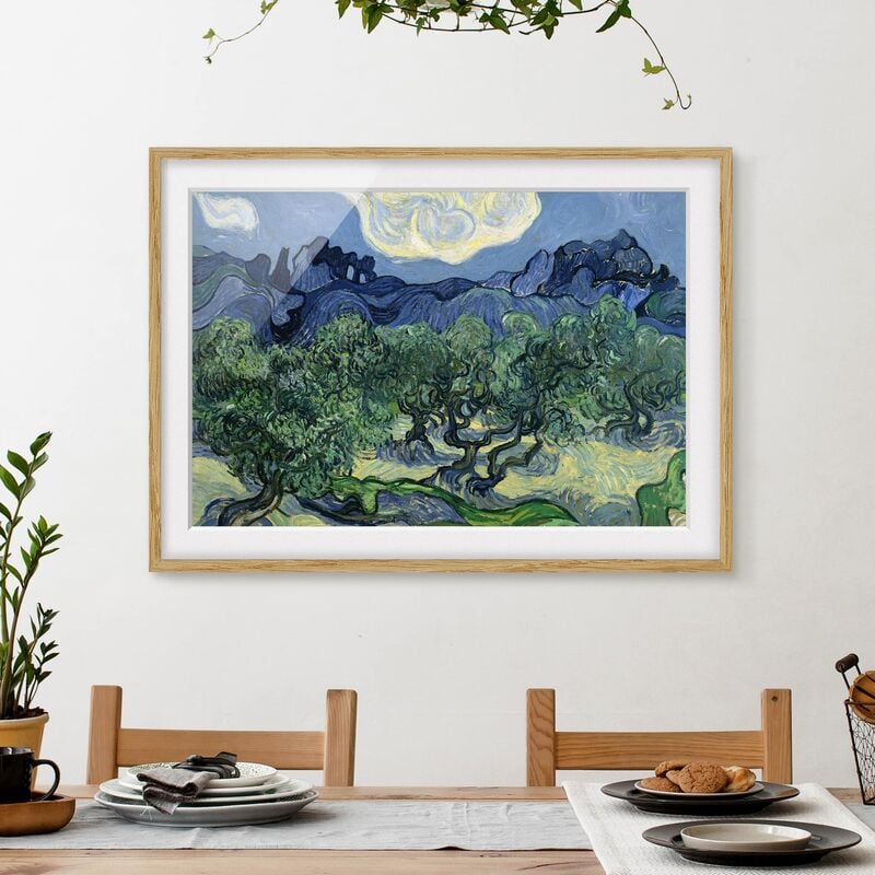 Póster enmarcado - Vincent Van Gogh - Olive Trees Dimensión LxA: 18cm x 24cm, Marco: Roble
Póster enmarcado - Vincent Van Gogh - Olive Trees Dimensión LxA: 18cm x 24cm, Marco: Roble