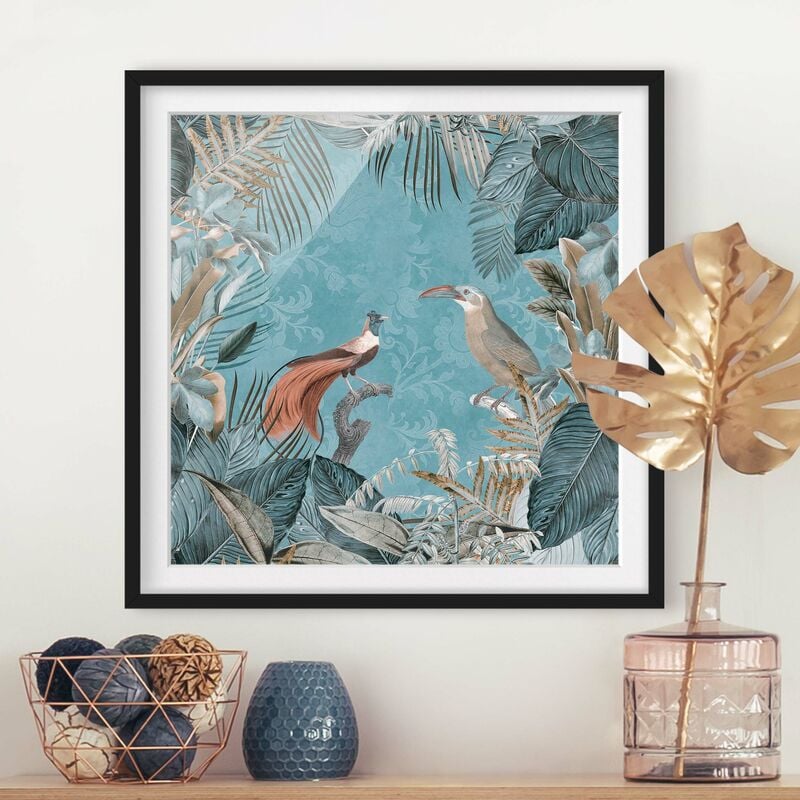 Póster enmarcado - Vintage Collage - Birds Of Paradise Dimensión LxA: 70cm x 70cm, Marco: Negro
Póster enmarcado - Vintage Collage - Birds Of Paradise Dimensión LxA: 70cm x 70cm, Marco: Negro