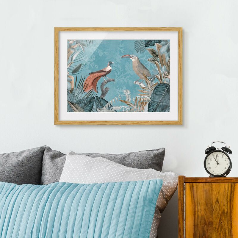 Póster enmarcado - Vintage Collage - Birds Of Paradise Dimensión LxA: 40cm x 55cm, Marco: Roble
Póster enmarcado - Vintage Collage - Birds Of Paradise Dimensión LxA: 40cm x 55cm, Marco: Roble
