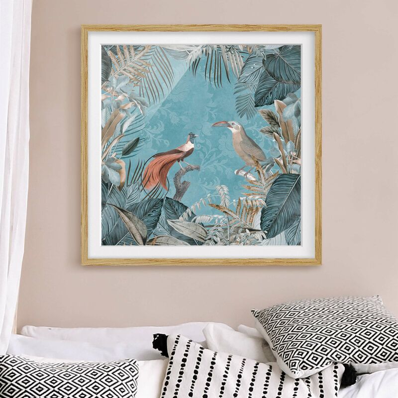Póster enmarcado - Vintage Collage - Birds Of Paradise Dimensión LxA: 70cm x 70cm, Marco: Roble
Póster enmarcado - Vintage Collage - Birds Of Paradise Dimensión LxA: 70cm x 70cm, Marco: Roble