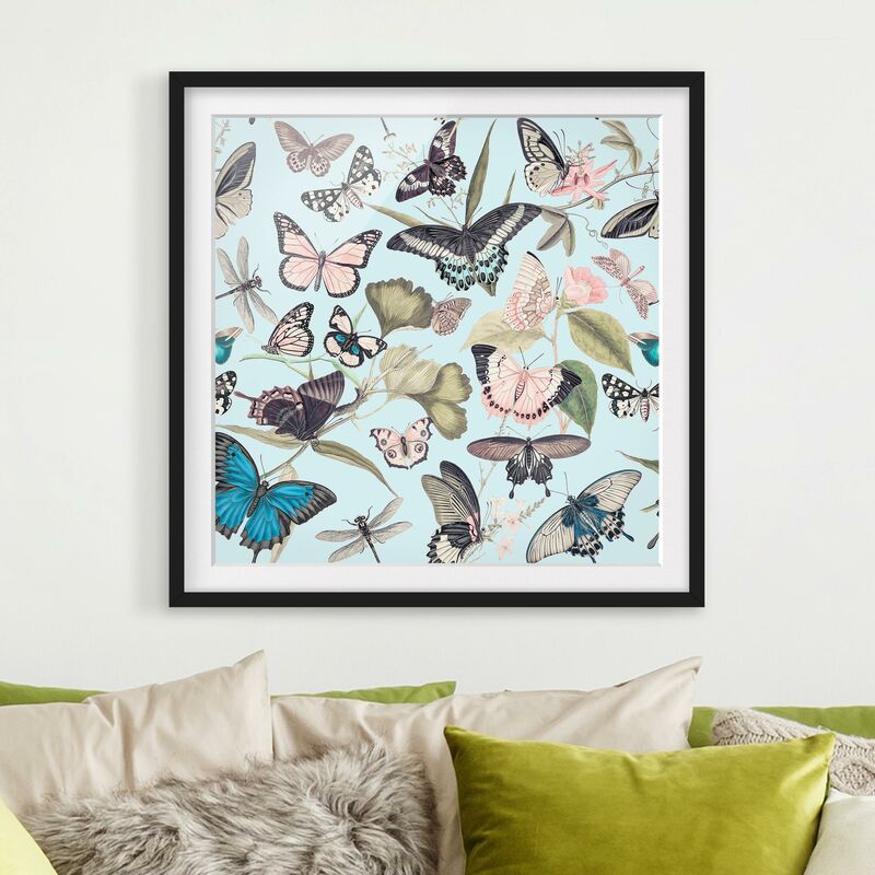 Póster enmarcado - Vintage Collage - farfalle e libellule Dimensión LxA: 50cm x 50cm, Marco: Negro
Póster enmarcado - Vintage Collage - farfalle e libellule Dimensión LxA: 50cm x 50cm, Marco: Negro
