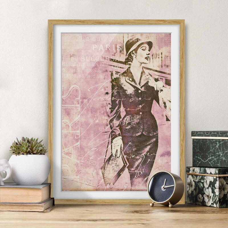 Póster enmarcado - Vintage Collage - Parisienne Dimensión LxA: 24cm x 18cm, Marco: Roble
Póster enmarcado - Vintage Collage - Parisienne Dimensión LxA: 24cm x 18cm, Marco: Roble