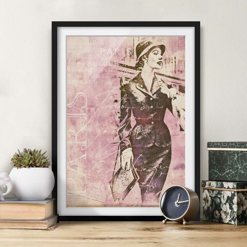 Póster enmarcado - Vintage Collage - Parisienne Dimensión LxA: 100cm x 70cm, Marco: Negro
Póster enmarcado - Vintage Collage - Parisienne Dimensión LxA: 100cm x 70cm, Marco: Negro