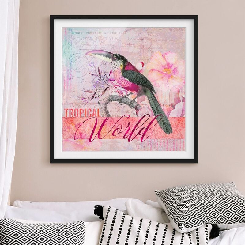 Póster enmarcado - Vintage Collage - Tropical World Tucan Dimensión LxA: 70cm x 70cm, Marco: Negro
Póster enmarcado - Vintage Collage - Tropical World Tucan Dimensión LxA: 70cm x 70cm, Marco: Negro