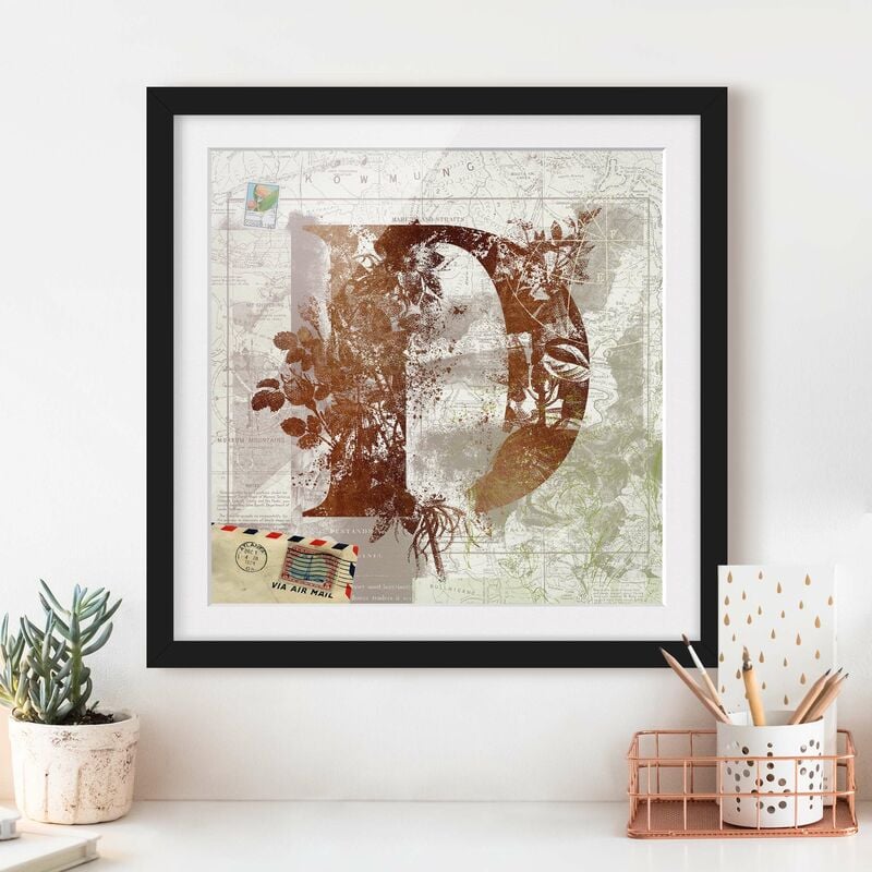 Póster enmarcado - Vintage oro Alfabeto Lettera D Dimensión LxA: 20cm x 20cm, Marco: Negro
Póster enmarcado - Vintage oro Alfabeto Lettera D Dimensión LxA: 20cm x 20cm, Marco: Negro