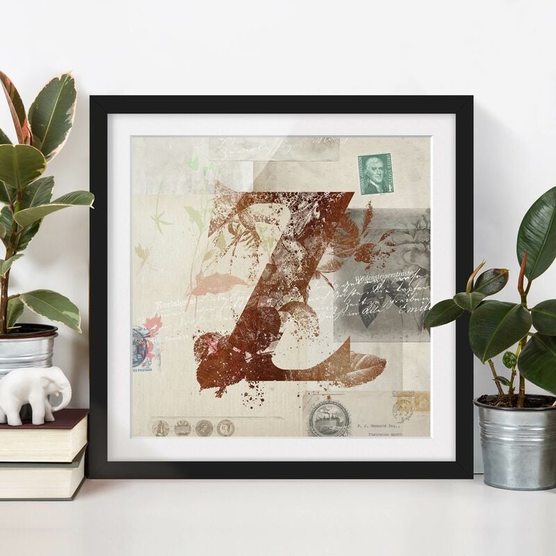 Póster enmarcado - Vintage oro Alfabeto Lettera Z Dimensión LxA: 70cm x 70cm, Marco: Negro
Póster enmarcado - Vintage oro Alfabeto Lettera Z Dimensión LxA: 70cm x 70cm, Marco: Negro