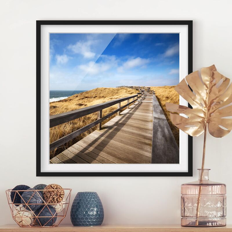 Póster enmarcado - Walking At The North Sea Dimensión LxA: 20cm x 20cm, Marco: Negro
Póster enmarcado - Walking At The North Sea Dimensión LxA: 20cm x 20cm, Marco: Negro