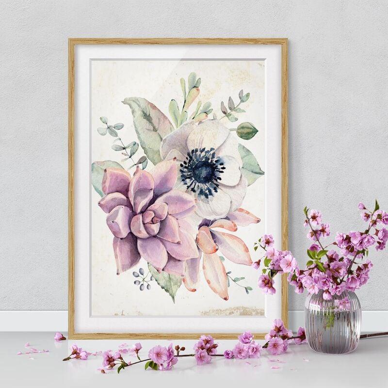 Póster enmarcado - Watercolor Flower Cottage Dimensión LxA: 70cm x 50cm, Marco: Roble
Póster enmarcado - Watercolor Flower Cottage Dimensión LxA: 70cm x 50cm, Marco: Roble