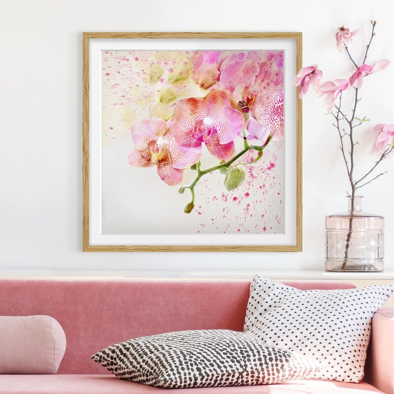 Póster enmarcado - Watercolor Flowers Orchids Dimensión LxA: 20cm x 20cm, Marco: Roble
Póster enmarcado - Watercolor Flowers Orchids Dimensión LxA: 20cm x 20cm, Marco: Roble