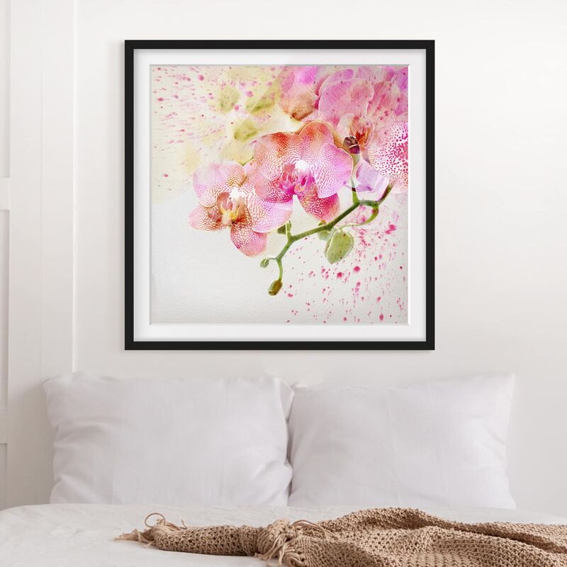Póster enmarcado - Watercolor Flowers Orchids Dimensión LxA: 50cm x 50cm, Marco: Negro
Póster enmarcado - Watercolor Flowers Orchids Dimensión LxA: 50cm x 50cm, Marco: Negro