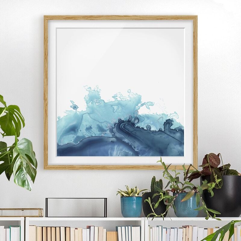 Póster enmarcado - Wave Watercolor Blue I Dimensión LxA: 50cm x 50cm, Marco: Roble
Póster enmarcado - Wave Watercolor Blue I Dimensión LxA: 50cm x 50cm, Marco: Roble