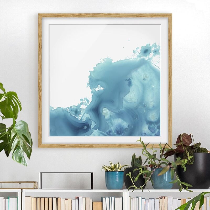 Póster enmarcado - Wave Watercolor Turquoise II Dimensión LxA: 20cm x 20cm, Marco: Roble
Póster enmarcado - Wave Watercolor Turquoise II Dimensión LxA: 20cm x 20cm, Marco: Roble