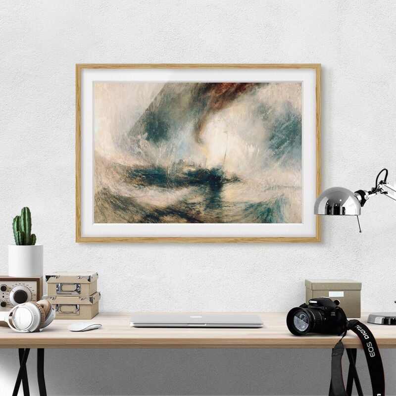Póster enmarcado - William Turner - Snowstorm On The Sea Dimensión LxA: 18cm x 24cm, Marco: Roble
Póster enmarcado - William Turner - Snowstorm On The Sea Dimensión LxA: 18cm x 24cm, Marco: Roble