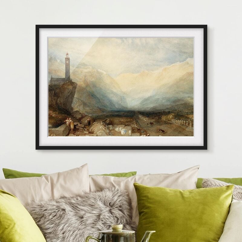 Póster enmarcado - William Turner - Splügenpass Dimensión LxA: 18cm x 24cm, Marco: Negro
Póster enmarcado - William Turner - Splügenpass Dimensión LxA: 18cm x 24cm, Marco: Negro