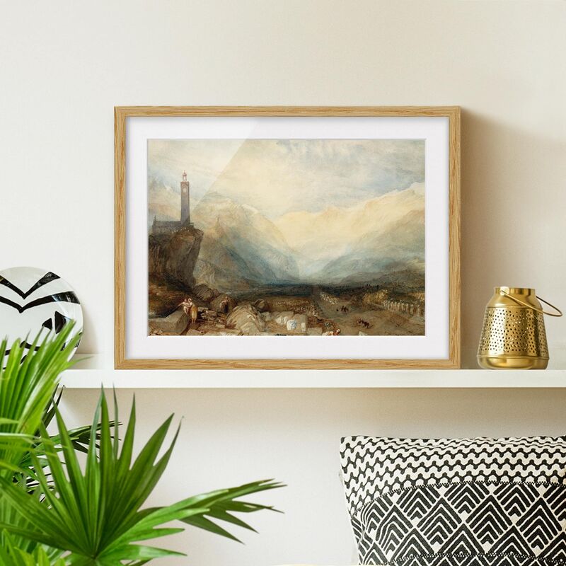 Póster enmarcado - William Turner - Splügenpass Dimensión LxA: 30cm x 40cm, Marco: Roble
Póster enmarcado - William Turner - Splügenpass Dimensión LxA: 30cm x 40cm, Marco: Roble