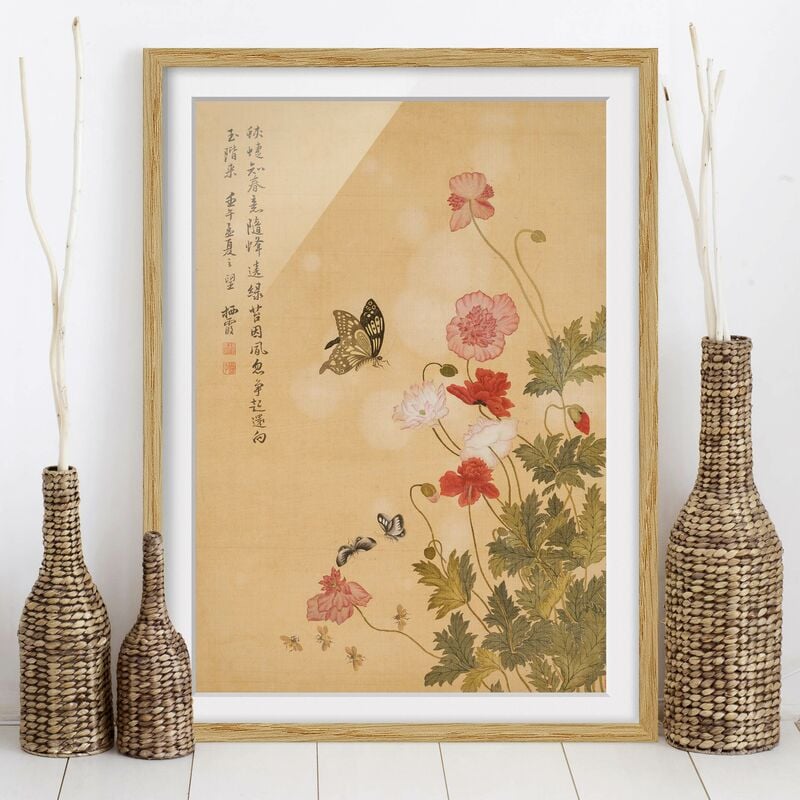 Póster enmarcado - Yuanyu Ma - Papaveri e farfalle Dimensión LxA: 24cm x 18cm, Marco: Roble
Póster enmarcado - Yuanyu Ma - Papaveri e farfalle Dimensión LxA: 24cm x 18cm, Marco: Roble