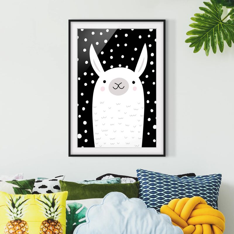 Póster enmarcado - Zoo Con I Modelli - Lama Dimensión LxA: 100cm x 70cm, Marco: Negro
Póster enmarcado - Zoo Con I Modelli - Lama Dimensión LxA: 100cm x 70cm, Marco: Negro