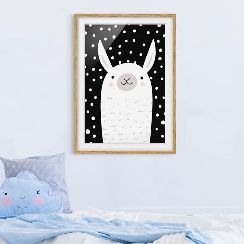 Póster enmarcado - Zoo Con I Modelli - Lama Dimensión LxA: 55cm x 40cm, Marco: Roble
Póster enmarcado - Zoo Con I Modelli - Lama Dimensión LxA: 55cm x 40cm, Marco: Roble