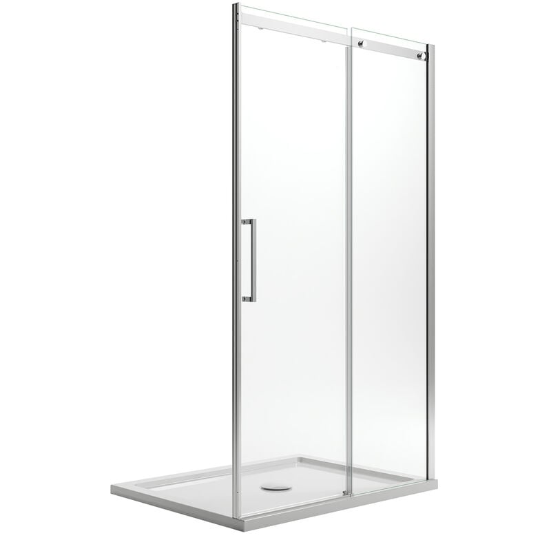 Puerta de ducha con easy-clean h 200 mod. Prime 130 cm vidrio transparente 8 mm versión derecha
Puerta de ducha con easy-clean h 200 mod. Prime 130 cm vidrio transparente 8 mm versión derecha