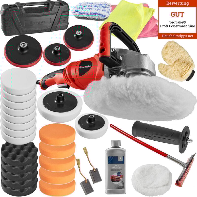 Pulidora con mango giratorio 1400W - set de máquina de pulido, máquina pulidora con conjunto de accesorios, platos de rotación con esponjas de pulido
Pulidora con mango giratorio 1400W - set de máquina de pulido, máquina pulidora con conjunto de accesorios, platos de rotación con esponjas de pulido