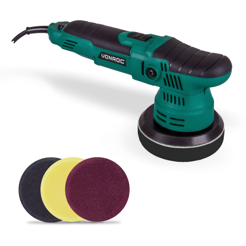 VONROC Pulidora de doble acción 650W - Ø125mm - Arranque suave - Velocidad constante - Incluye 4 almohadillas de pulido
VONROC Pulidora de doble acción 650W - Ø125mm - Arranque suave - Velocidad constante - Incluye 4 almohadillas de pulido