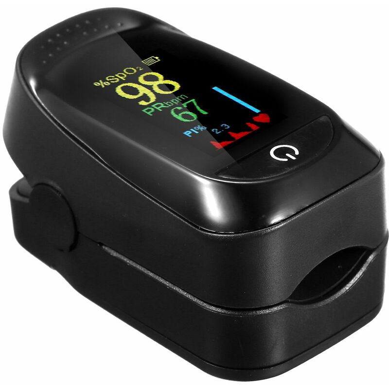 Happyshopping - Pulsioxímetro digital de dedo, sensor de oxígeno en sangre, mini monitor de saturación de SpO2, medidor de frecuencia de pulso PR,
Happyshopping - Pulsioxímetro digital de dedo, sensor de oxígeno en sangre, mini monitor de saturación de SpO2, medidor de frecuencia de pulso PR,