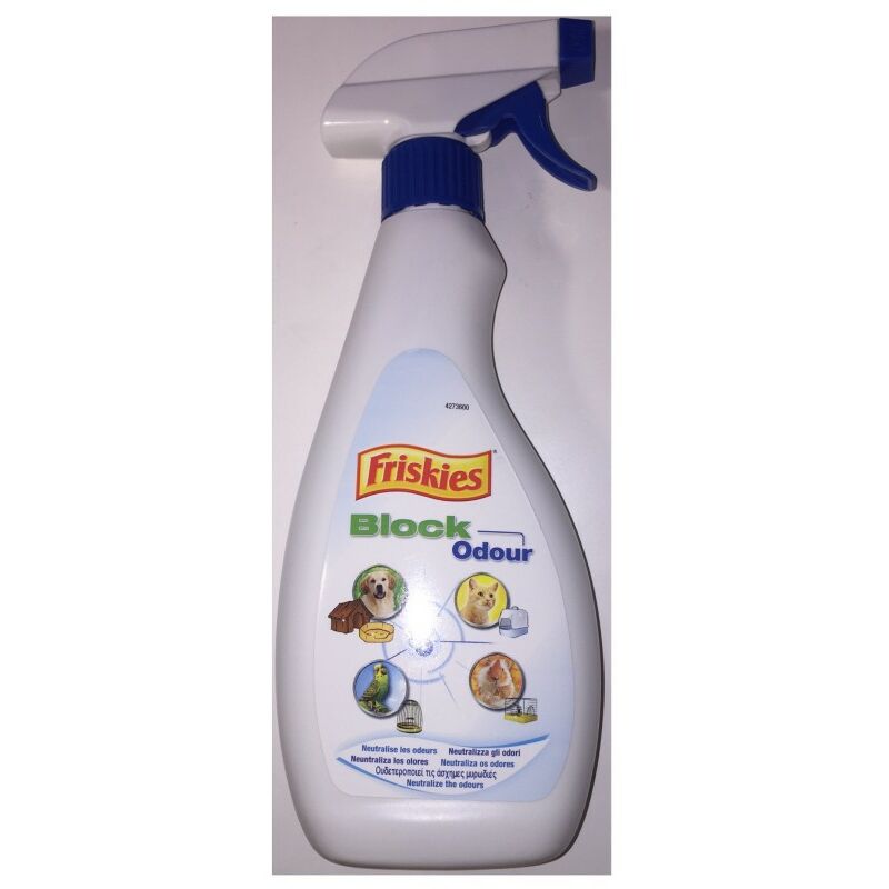 Pulverizar "Bloque de Olor" 500ml - neutraliza los olores de los animales - Friskies
Pulverizar "Bloque de Olor" 500ml - neutraliza los olores de los animales - Friskies