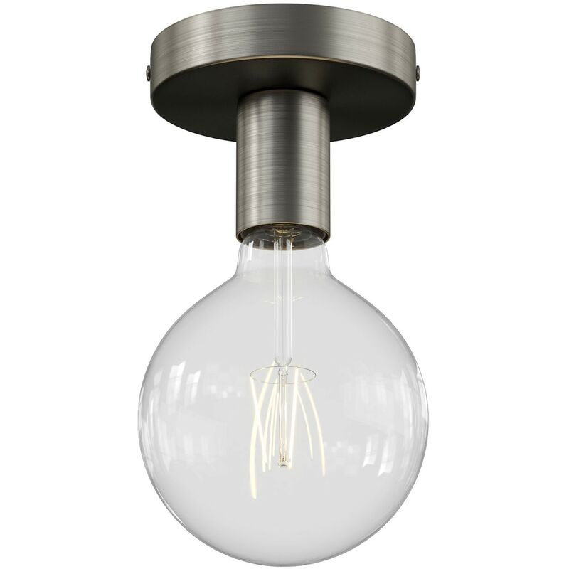 Creative Cables - Punto de luz Metal, lámpara de pared o techo | Sin bombilla - Titanio satinado - Titanio satinado
Creative Cables - Punto de luz Metal, lámpara de pared o techo | Sin bombilla - Titanio satinado - Titanio satinado