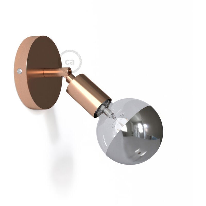 Creative Cables - Punto de luz orientable Metal 90º, lámpara de pared o techo | Sin bombilla - Cobre - Cobre
Creative Cables - Punto de luz orientable Metal 90º, lámpara de pared o techo | Sin bombilla - Cobre - Cobre