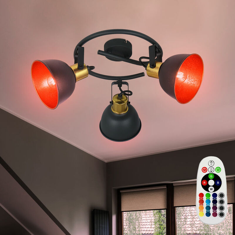 Lámpara de techo redonda lámpara de comedor GOLD REMOTE CONTROL en un juego que incluye lámparas LED RGB
Lámpara de techo redonda lámpara de comedor GOLD REMOTE CONTROL en un juego que incluye lámparas LED RGB