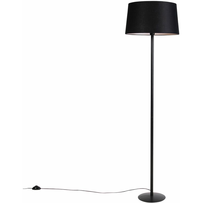 QAZQA Clásico/Antiguo Lámpara de pie negra pantalla lino negro 45cm - SIMPLO Lino /Acero Cilíndra /Alargada /Redonda Adecuado para LED Max. 1 x 60
QAZQA Clásico/Antiguo Lámpara de pie negra pantalla lino negro 45cm - SIMPLO Lino /Acero Cilíndra /Alargada /Redonda Adecuado para LED Max. 1 x 60