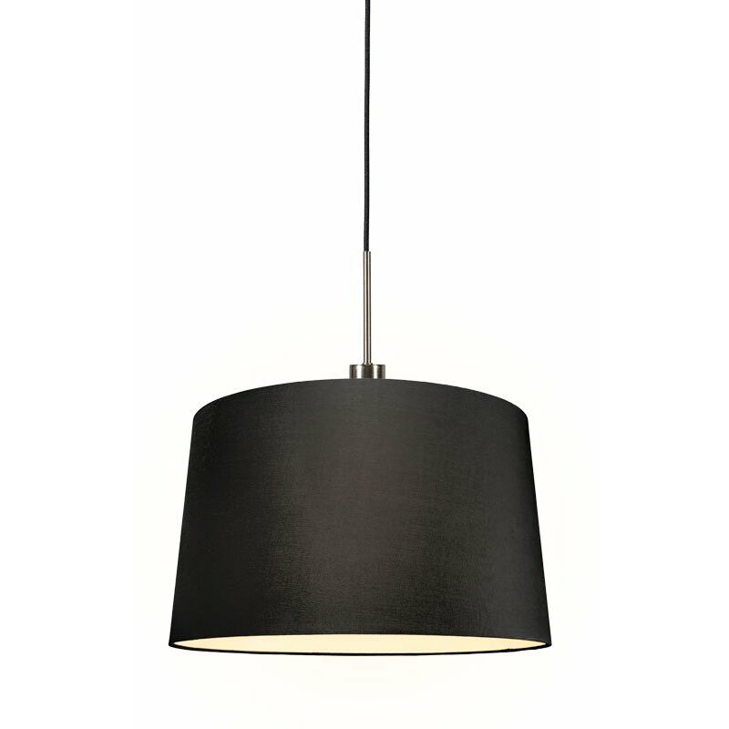 QAZQA Moderno Lámpara colgante moderna acero pantalla negra 45cm - COMBI 1 Metálica /Textil Redonda Adecuado para LED Max. 1 x 60 Watt
QAZQA Moderno Lámpara colgante moderna acero pantalla negra 45cm - COMBI 1 Metálica /Textil Redonda Adecuado para LED Max. 1 x 60 Watt